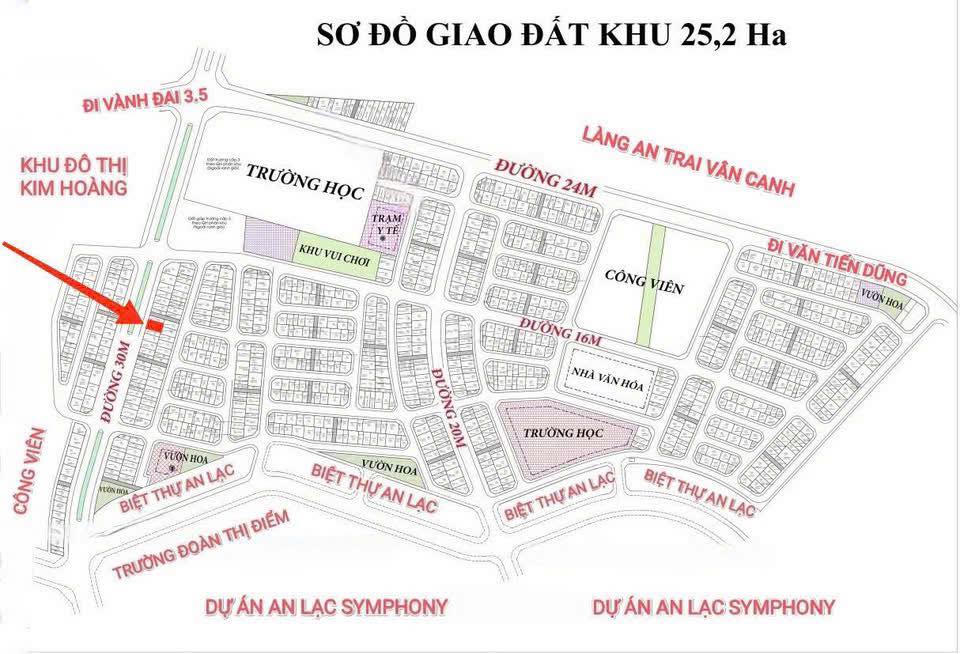 Đất nền Vân Canh Hoài Đức 126m² giá 19 triệu/m² - Mặt tiền đẹp, kinh doanh tốt!