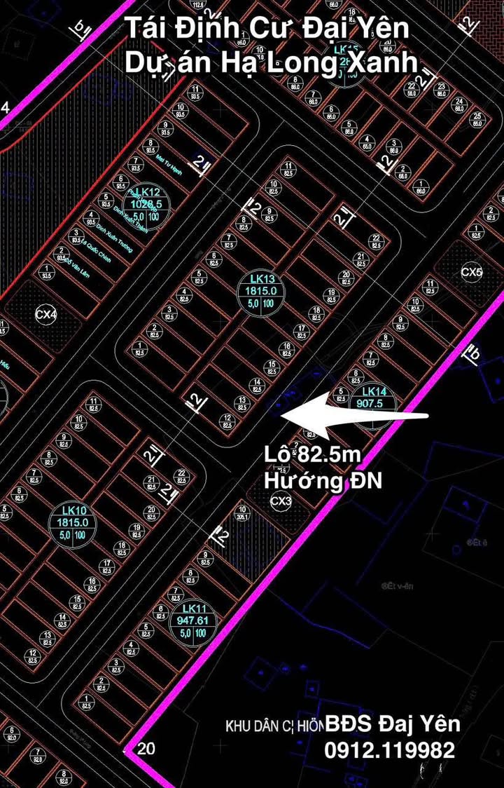 Đất Tái Định Cư Đại Yên 82.5m² giá 2 tỷ - Sổ đỏ chính chủ, vị trí trung tâm!