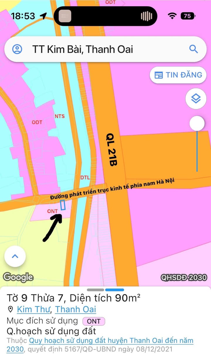 Đất đấu giá mương La Khê, Kim Bài 90m², mặt tiền 6m - Cơ hội đầu tư hấp dẫn!