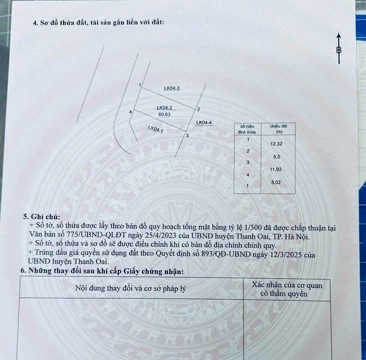 Đất nền Ngõ 3, xã Thanh Cao, 60m² giá 5 tỷ - Cơ hội đầu tư hấp dẫn!