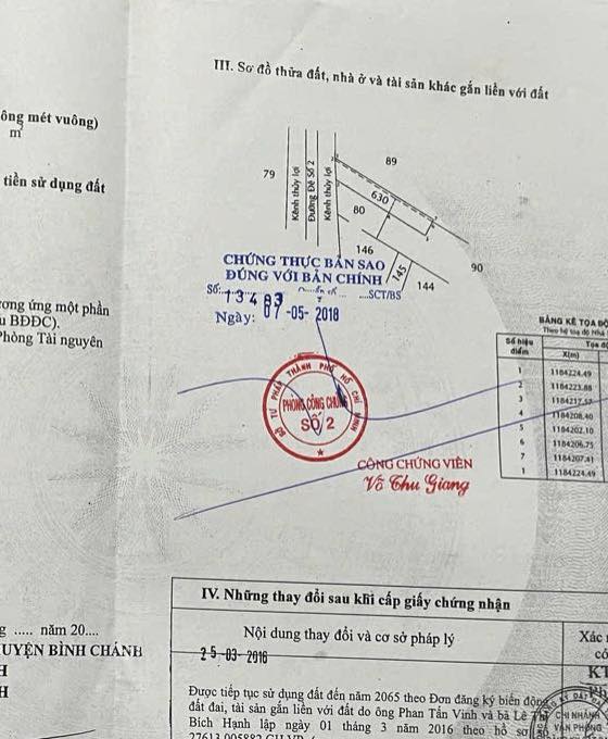 Đất nền mặt tiền đường Tân Nhựt, Bình Chánh 210m² giá 2.3 tỷ - Đầu tư sinh lời ngay!