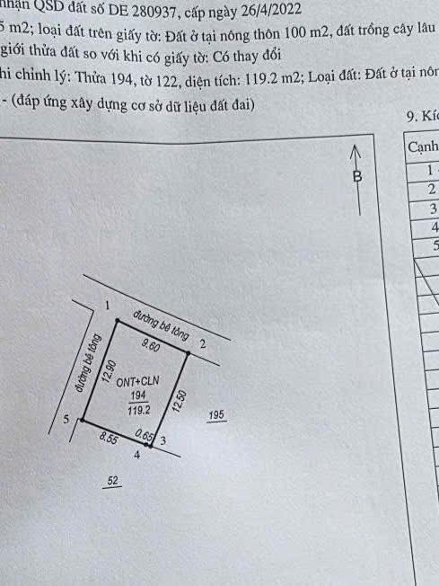 Đất nền Định Sơn Cẩm Giàng 119m² giá 1 tỷ - Lô góc hướng Tây Bắc, sổ hồng chính chủ!