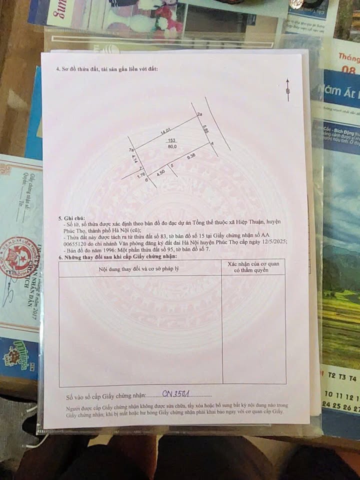 Đất Hiệp Thuận Hát Môn 80m² giá chỉ 3 tỷ - Đầu tư sinh lời ngay!