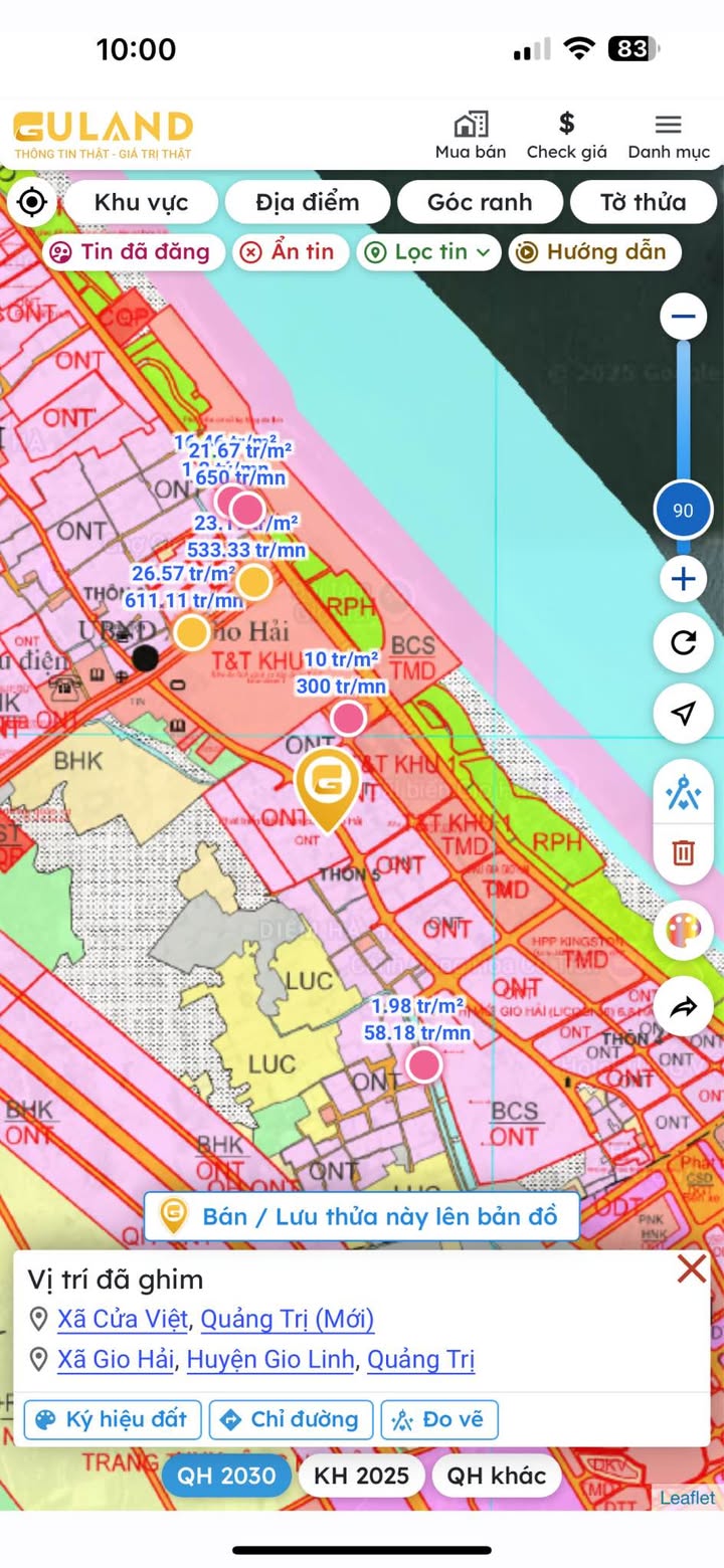 Đất nền tại Thôn 5 Gio Hải 300m² giá chỉ 1 tỷ - Cơ hội đầu tư tuyệt vời!
