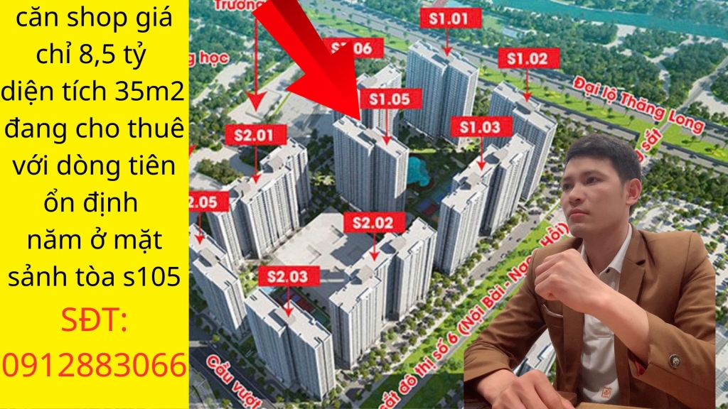 Căn shop giá 8.5 tỷ tại Vinhomes Smart City, diện tích 35m² - Đầu tư sinh lời lý tưởng!