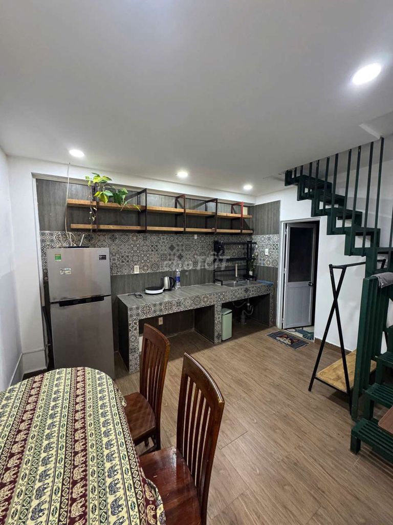 Nhà cho thuê 1PN 1WC tại cầu Thị Nghè, Bình Thạnh - Giá 9 triệu/tháng, phong cách Vintage