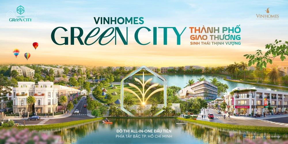 Nhà phố Vinhomes Green City Long An 60m² giá 3.56 tỷ - Tặng xe VF3, CK 25%!