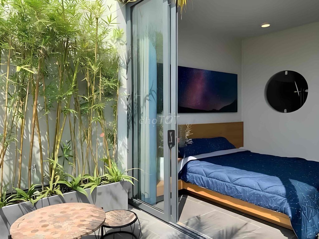 Căn hộ studio ban công sân vườn 32m² giá 8.2 triệu - Chất lượng trung tâm Q.3