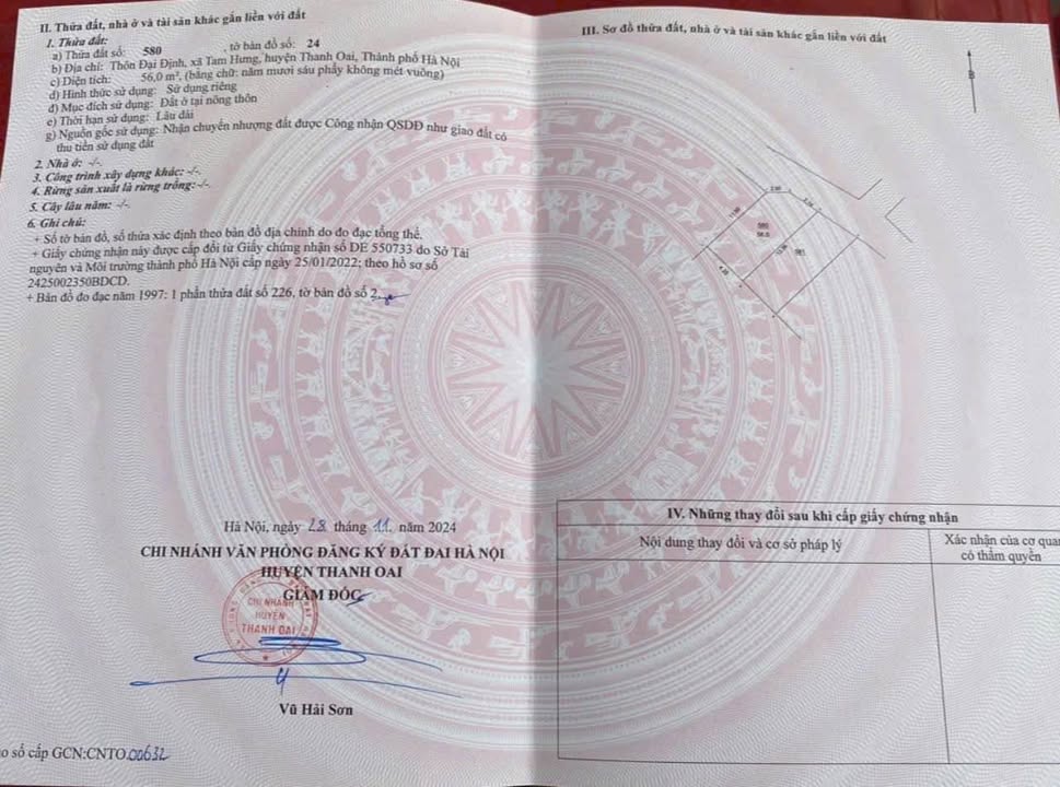 Đất nền Tam Hưng 56m² giá thỏa thuận - Tiềm năng kinh doanh lớn!