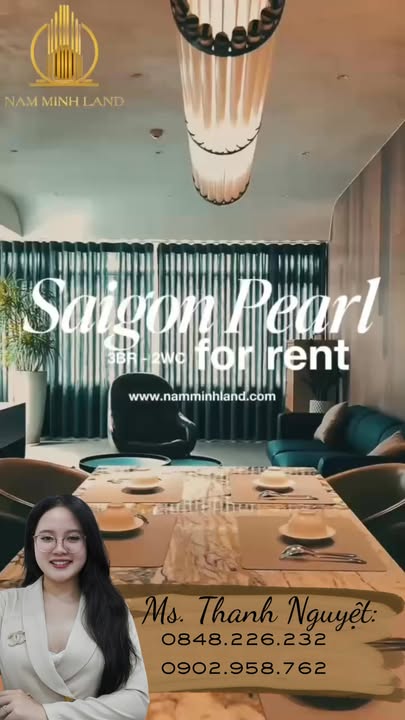 Căn hộ Saigon Pearl 140m² giá 50 triệu - View sông Sài Gòn tuyệt đẹp!