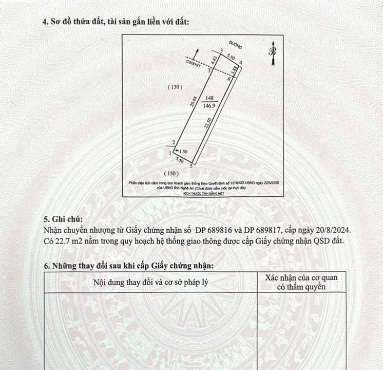 Lô đất mặt đường Cao Xuân Huy 146m² giá 5 tỷ - Vị trí đắc địa gần chợ Vinh!