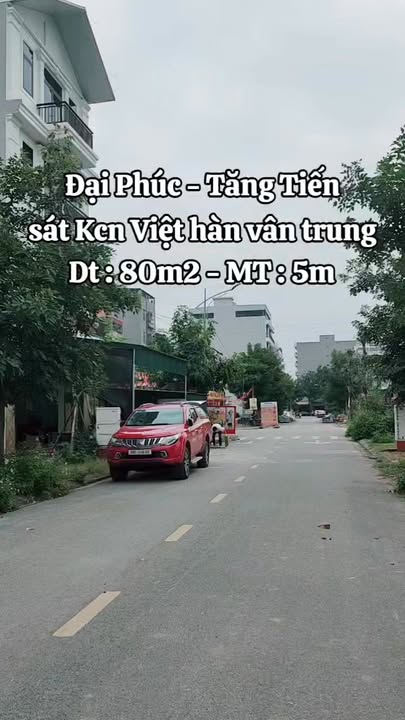 Đất đẹp Tăng Tiến, Việt Yên, Bắc Giang 80m² giá 4.3 tỷ - Pháp lý rõ ràng, xây dựng tự do!