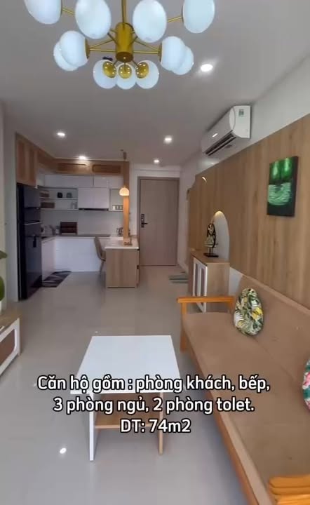 Căn hộ Nera Garden Huế 74m² giá 13.5 triệu - Căn góc thoáng mát, đầy đủ nội thất!