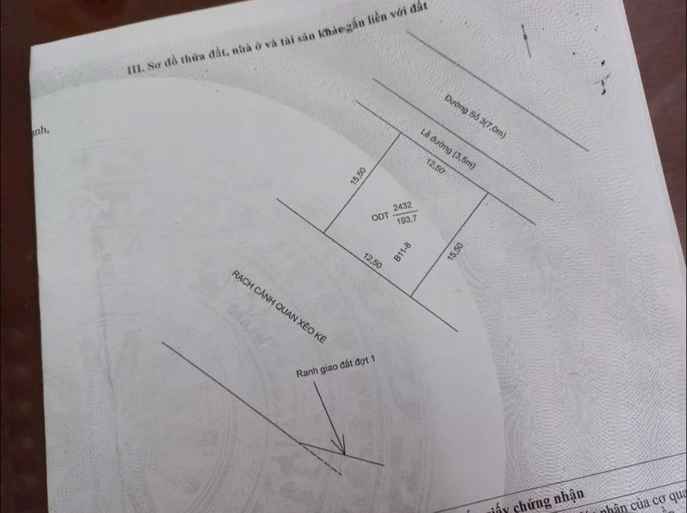 Đất nền Biệt Thự 193,7m² Đường số 3 Kdc Nam Long Cần Thơ - Sổ hồng, giá chỉ 8,7 tỷ!
