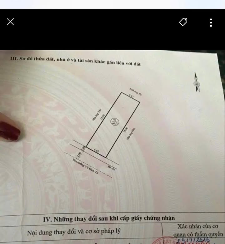 Nhà bán mặt đường Hoàng Hoa Thám, Quy Nhơn 67m² giá 3 tỷ - Hướng Tây Nam, sổ hồng chính chủ!