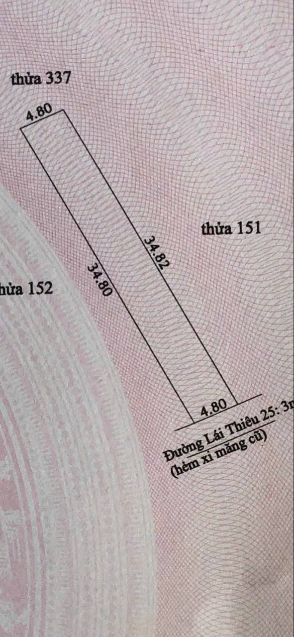 Đất nền Lái Thiêu 165m² giá thỏa thuận - Sổ đỏ chính chủ, hẻm 79 gần nhà thờ