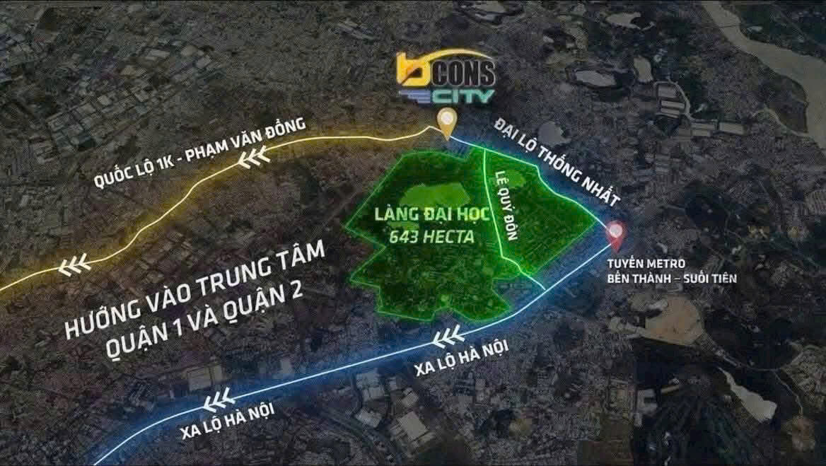 Căn hộ Bcons City Dĩ An 94m² giá 5.1 tỷ - Hướng Đông, view đẹp