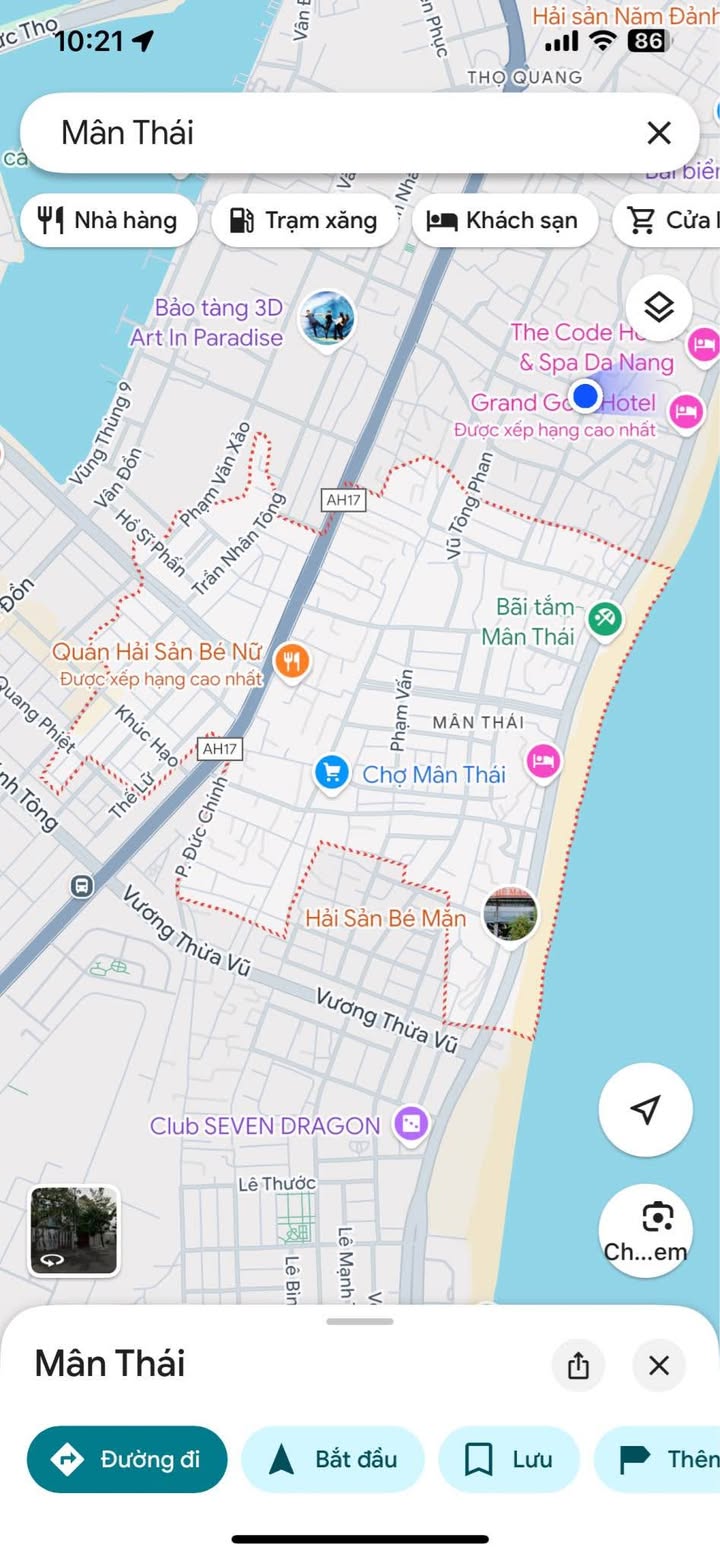 FrontHouse Đường Mân Thái 1, Đà Nẵng 73m² giá 6.7 tỷ - Vị trí đắc địa gần biển!