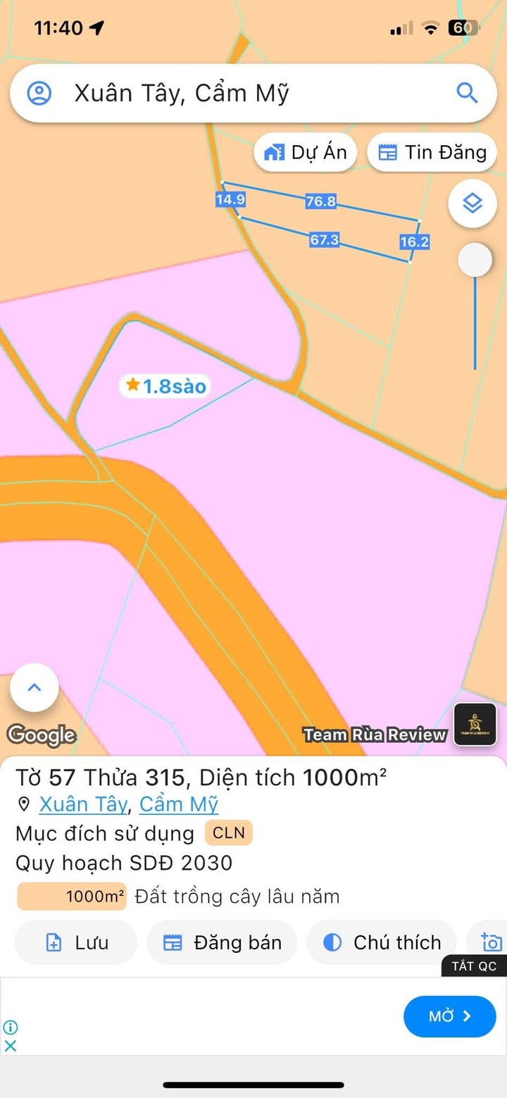 Đất 1 sào tại ấp 11, xã Xuân Tây, Cẩm Mỹ, Đồng Nai - Giá chỉ 800 triệu, cơ hội đầu tư tốt!