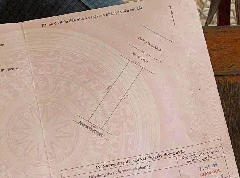 Đất nền đường Đoàn Khuê 125m² giá 9 tỷ - Tiện kinh doanh sầm uất!