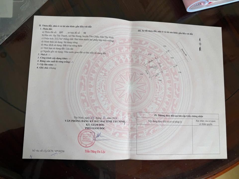 Nhà quán cà phê 645m² tại Tân Thạnh, Tân Châu chỉ 950 triệu - Bán gấp!