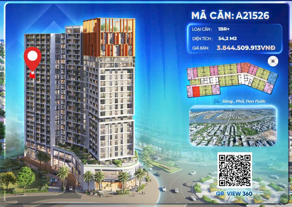 Căn hộ Cora Tower Đà Nẵng 54m² giá chỉ 3.2 tỷ - Tiềm năng đầu tư lớn!
