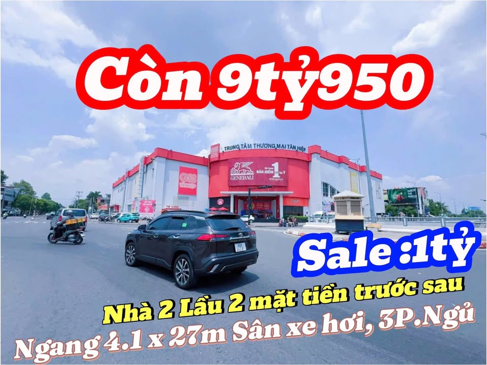 Nhà mặt tiền Nguyễn Ái Quốc, Biên Hòa 110.77m² giá 9.95 tỷ - Kinh doanh sầm uất!