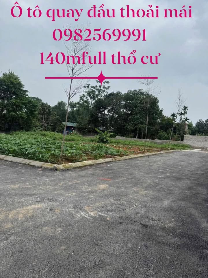 Đất thổ cư Sơn Đông 140m² giá chỉ 2.2 tỷ - Sổ đỏ chính chủ, bán gấp!