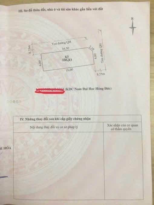 Đất nền đầu ve 106,83m² tại Đông Sơn, Thanh Hóa - View công viên tuyệt đẹp!