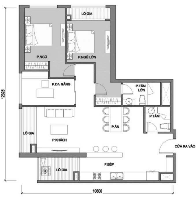 Căn hộ cho thuê Gò Vấp 111.2m² giá 30 triệu - Hướng mát, full nội thất!