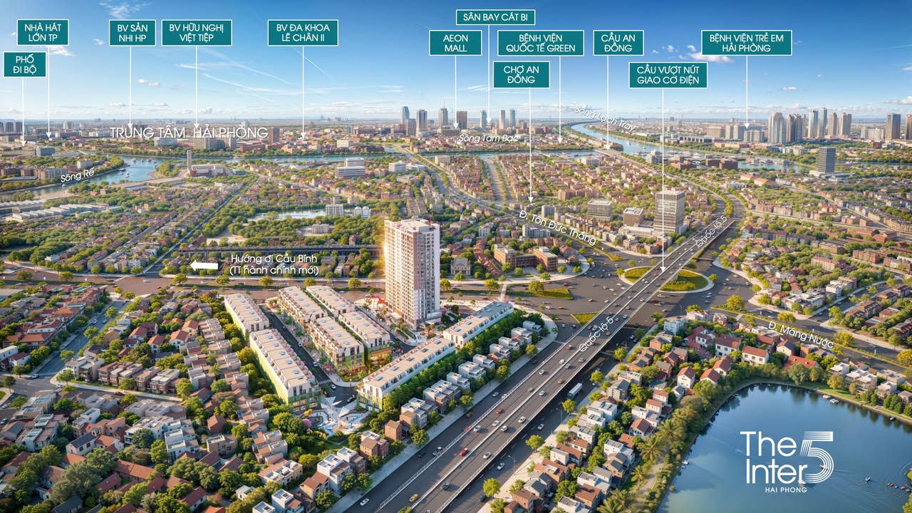 Dự án The Inter5 Hải Phòng 17.000m² giá từ 200 triệu - Cơ hội đầu tư hấp dẫn!