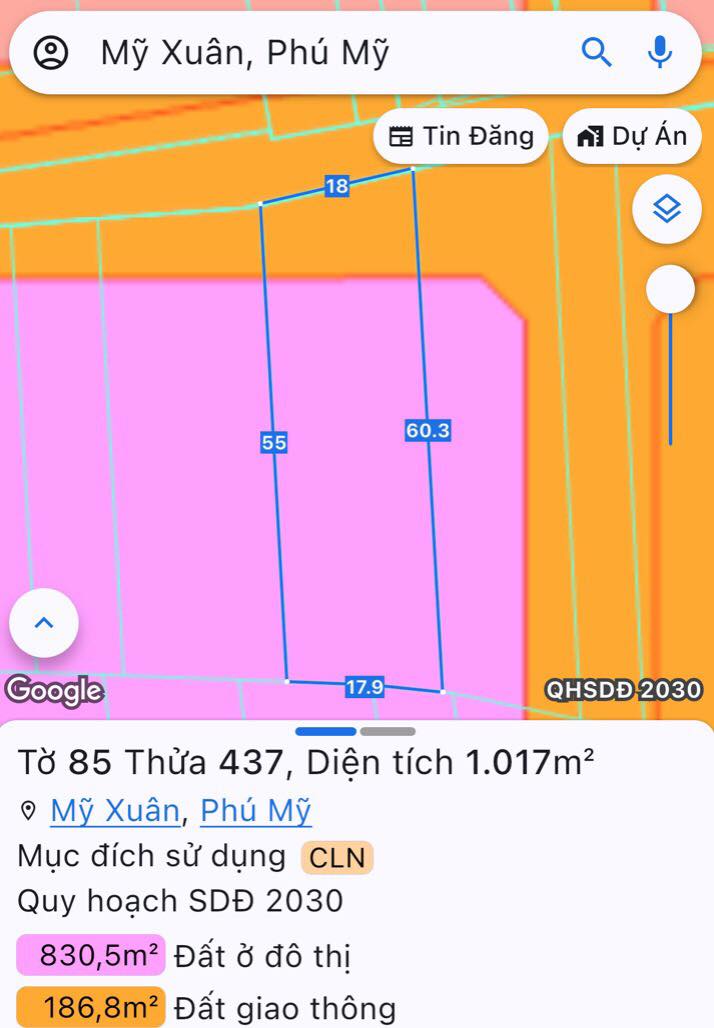 Đất nền 1000m² tại Việt Kiều - Mỹ Xuân giá 3 tỷ - Cơ hội đầu tư sinh lời!