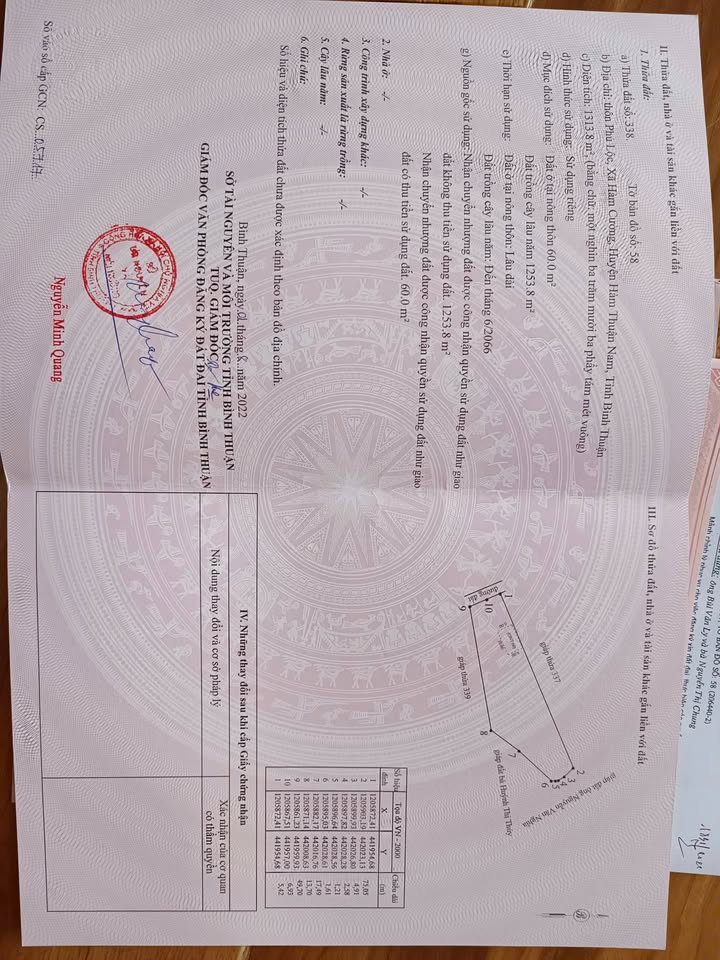 Đất nền Phú Lộc, Hàm Cường 1313m² giá 930 triệu - Sổ hồng chính chủ!