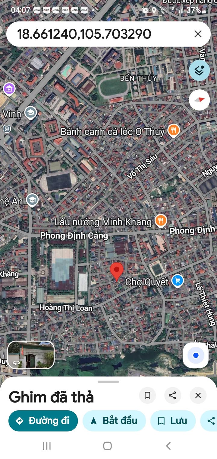 Đất nền phường Bến Thủy 71,3m² giá 1.6 tỷ - Vị trí đắc địa gần trường và chợ!