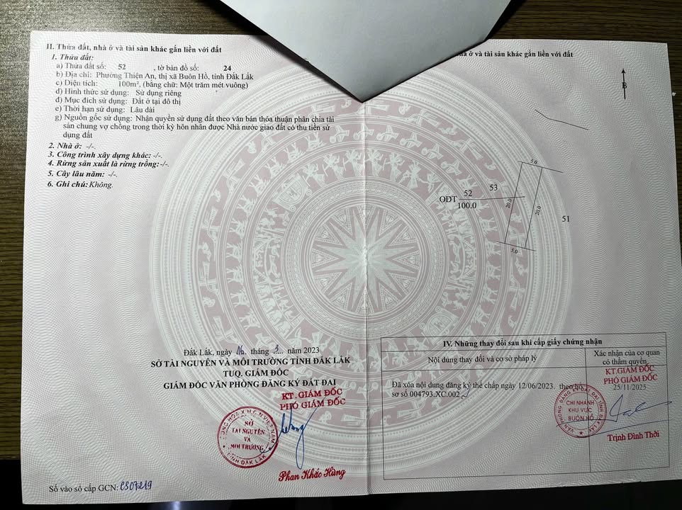 Đất thổ cư Hẻm Hùng Vương, Buôn Hồ 100m² giá 1.1 tỷ - Đầu tư sinh lời ngay!