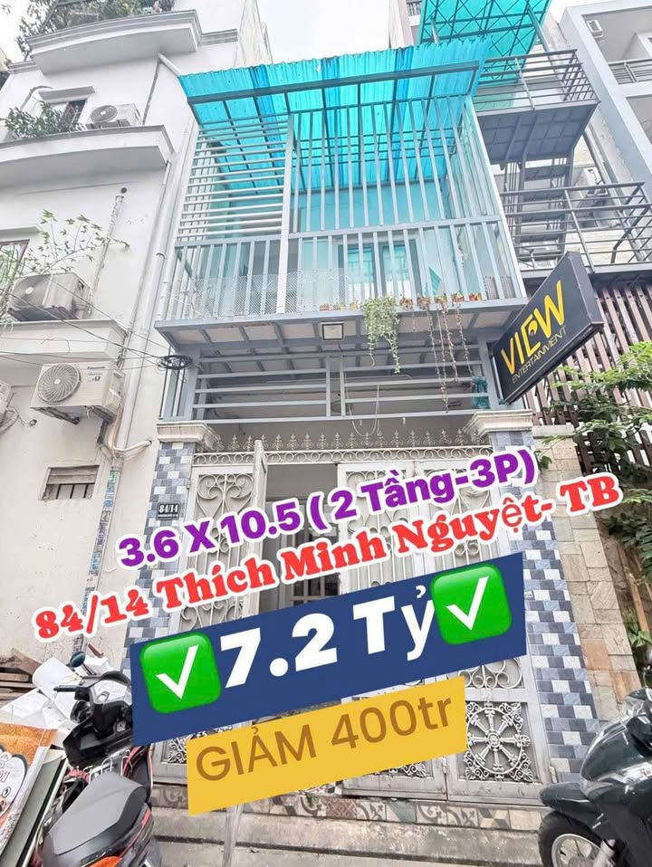 Nhà riêng Tân Bình 38m² giá 7.2 tỷ - Gần Công viên Hoàng Văn Thụ!