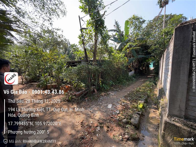 Bán đất ngõ QL12A, Quy Đạt, Minh Hóa, 580m² - Đường ô tô vào tận nơi!