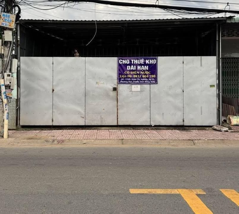 Cho thuê kho - mặt bằng kinh doanh phường 5, Mỹ Tho 9 triệu/tháng - Vị trí thuận lợi, kinh doanh phát triển ngay!