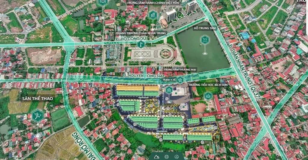 Đất nền Bích Sơn Central Việt Yên 80m² giá 3 tỷ - Sổ đỏ chính chủ!