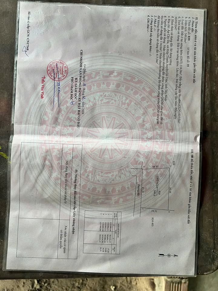 Nhà đẹp Phước Thạnh Gò Dầu 526.5m² giá 1.2 tỷ - Không thể bỏ lỡ!