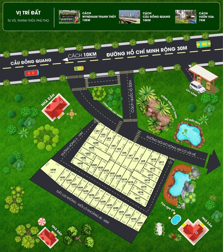 Đất nền khu Tu Vũ, Thanh Thủy 75m² giá chỉ 500 triệu - Vị trí đẹp, dân cư sầm uất!