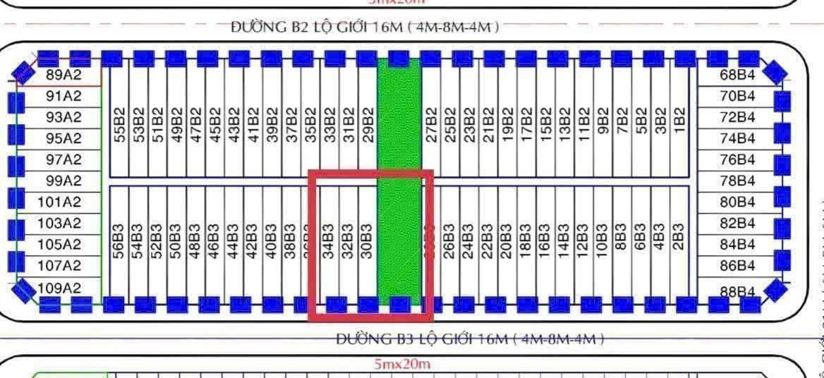Đất nền liền kề đường B3, KDC Tân Phú, Cái Răng, 378m² - Giá chỉ 6.6 tỷ VND!