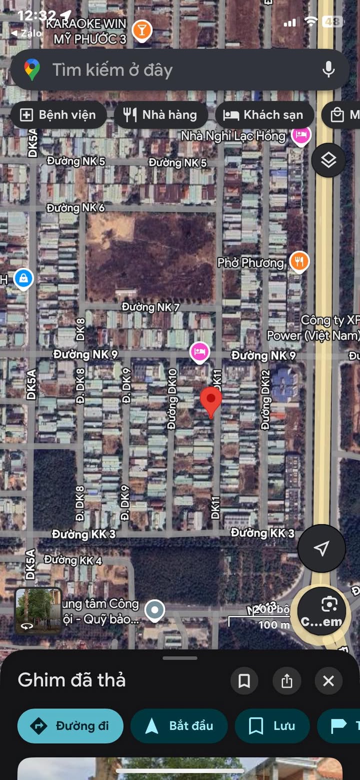 Đất nền 150m² đường DK11, Thới Hòa, Bến Cát giá 1.9 tỷ - Sổ hồng đầy đủ!