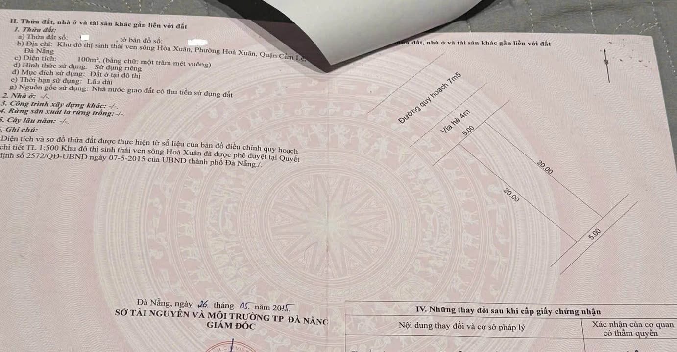 Đất nền đường Phạm Xuân Ẩn, Đà Nẵng 264.7m² giá 19.x tỷ - View công viên thoáng đãng!