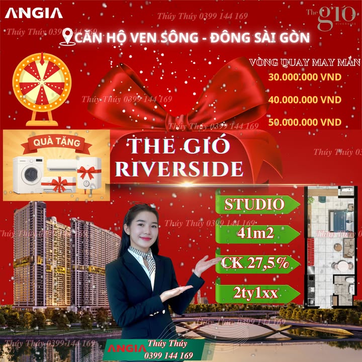 Căn hộ The Gió Riverside Dĩ An 41m² giá 2.1 tỷ - Cơ hội đầu tư sinh lời!