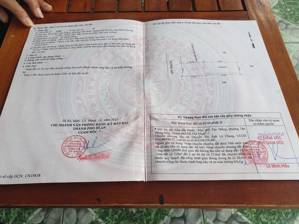 Đất nền Tân Thắng, Dĩ An 73m² giá 2.25 tỷ - Cơ hội đầu tư tuyệt vời!