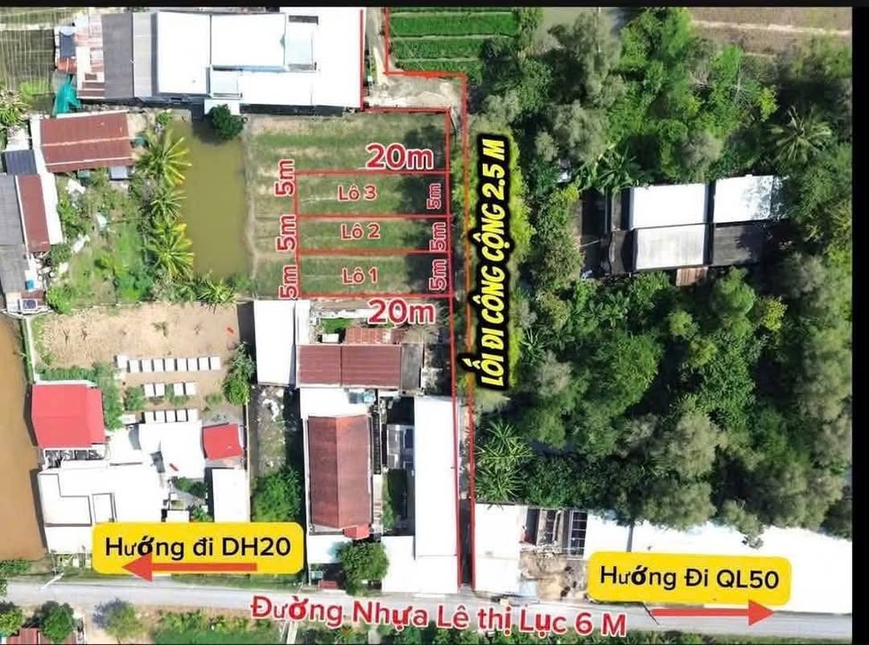 Đất nền xã Mỹ Lộc, Cần Giuộc 100m² giá 850 triệu - Cơ hội đầu tư sinh lời!