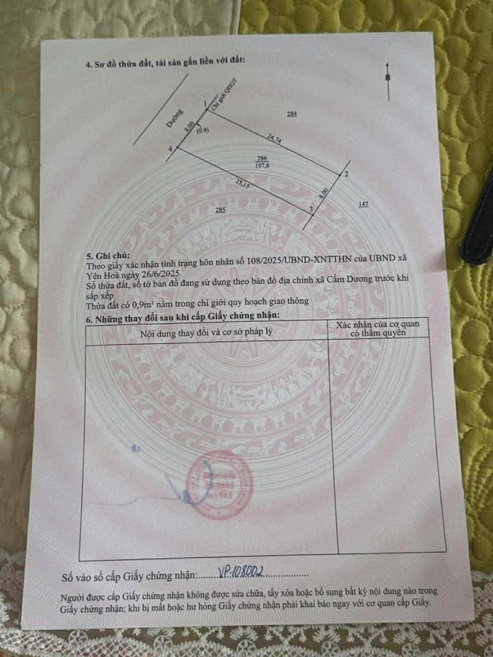 Đất thổ cư Cẩm Dương 200m² giá chỉ 500 triệu - Cơ hội đầu tư tuyệt vời!