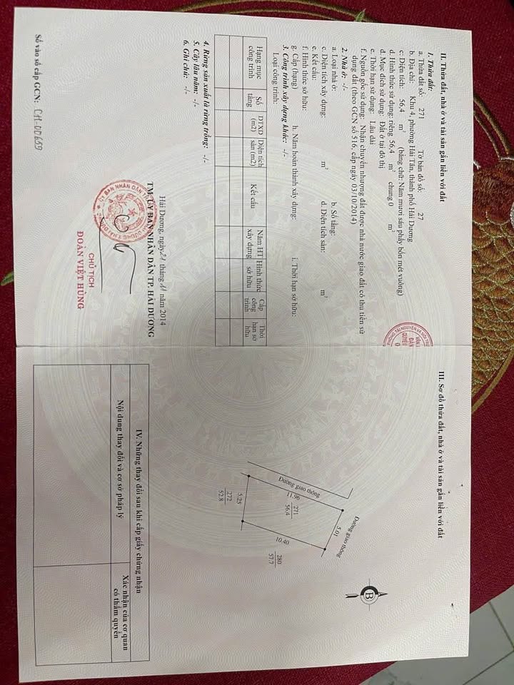 Lô góc mặt phố Bảo Tháp, Hải Tân 56.4m² chỉ 2.7 tỷ - Đầu tư sinh lời!