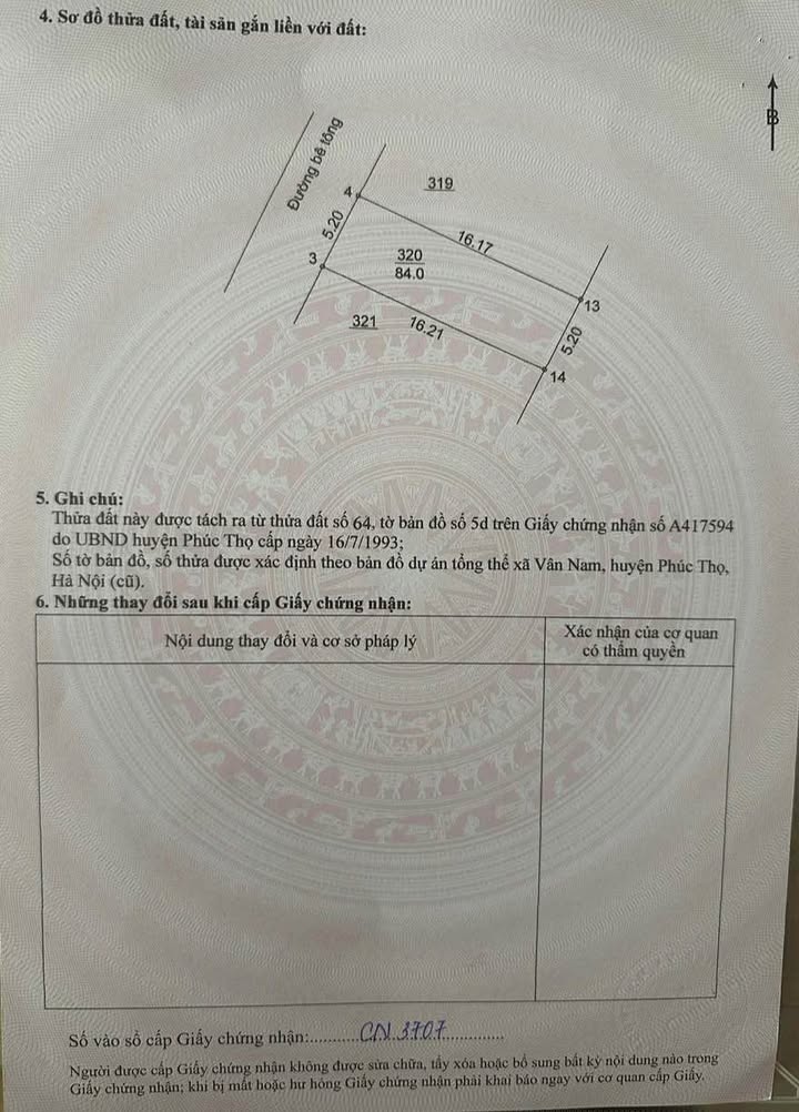 Đất nền Vân Nam, Phúc Thọ 84m² giá 3 tỷ - Vị trí trung tâm thuận lợi!